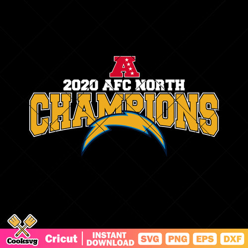 2020 afc north champions svg, Los angeles chargers svg, nfl teams svg