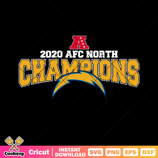 2020 afc north champions svg, Los angeles chargers svg, nfl teams svg