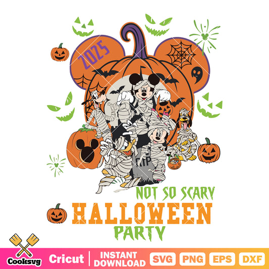 2025 halloween party mickey svg, mickey halloween svg, mickey pumpkin​ svg