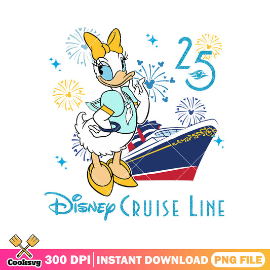 25 year disney cruise line daisy png, mickey mouse png, disney land png