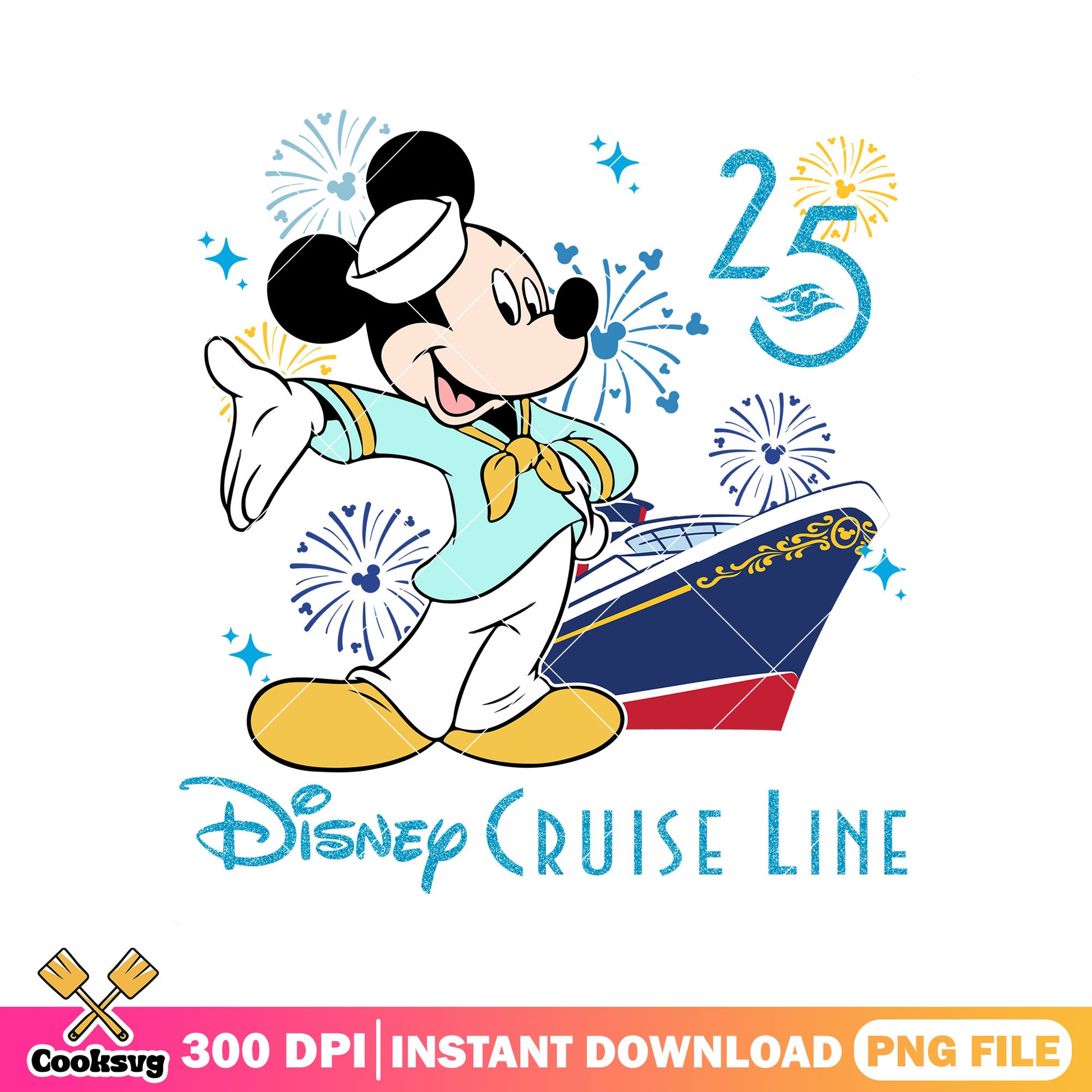 25 year disney cruise line mickey png, mickey mouse png, disney trip png