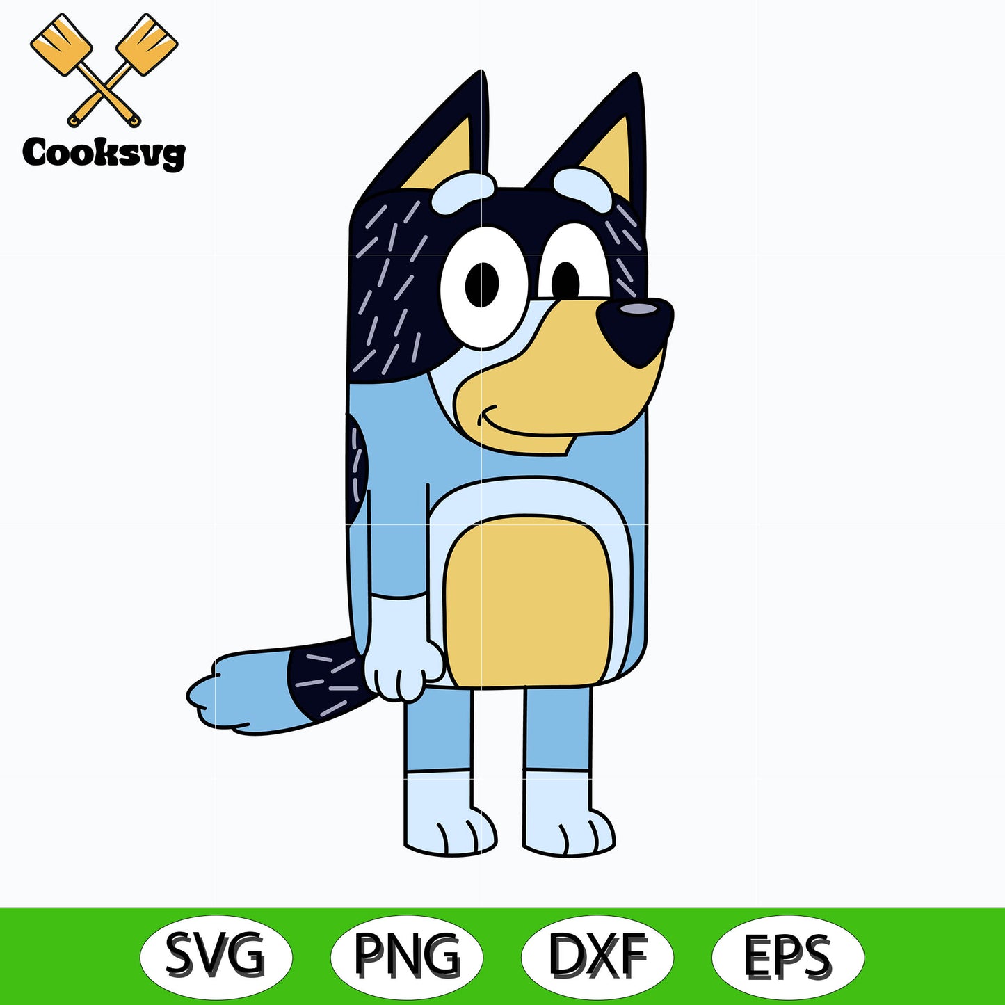 Bluey bandit dog dad svg