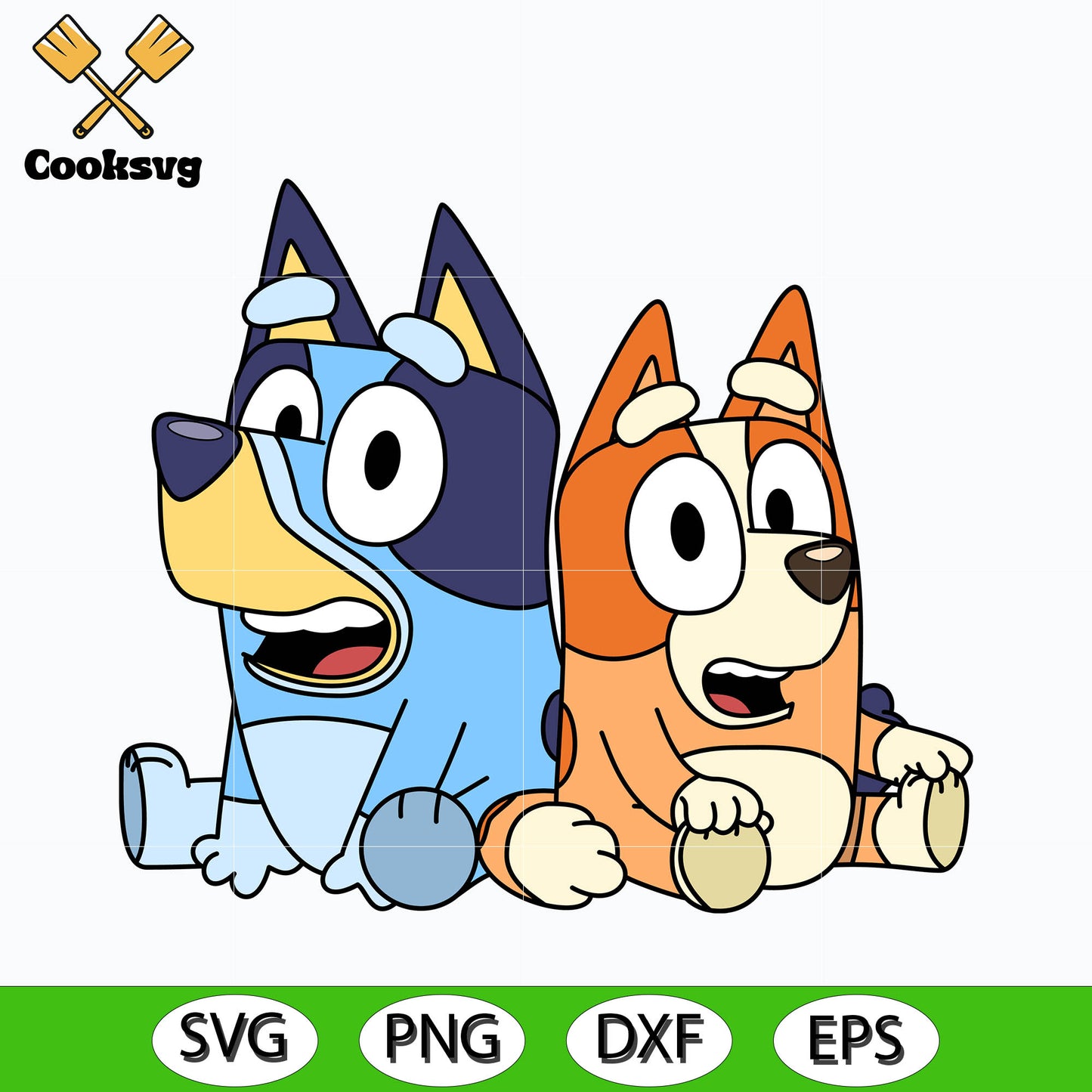 Bluey and bingo baby cartoon svg