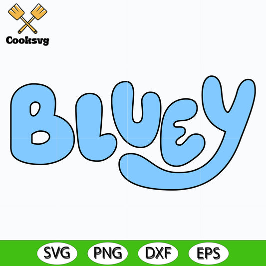 Bluey and bingo cartoon logo svg