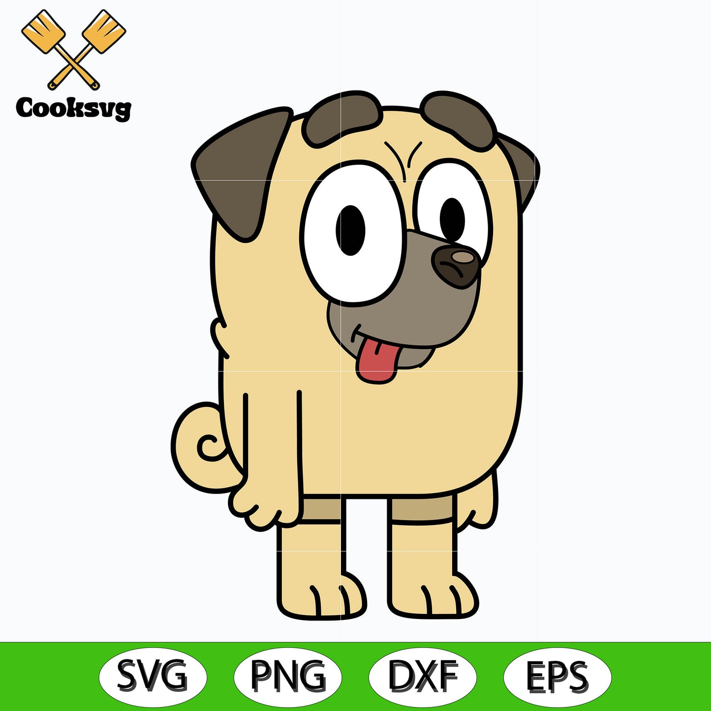 Bluey dog friends buddy svg