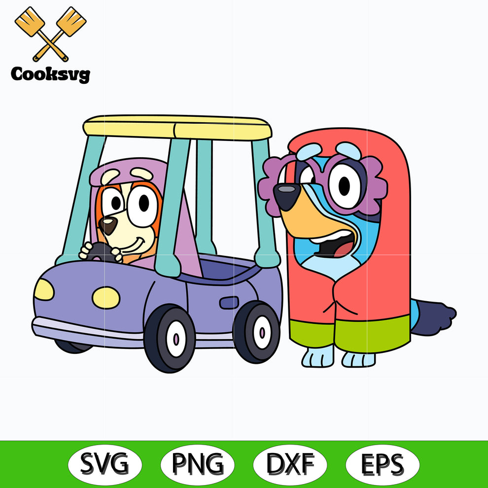 Rita and janet in car bluey svg – Cooksvg