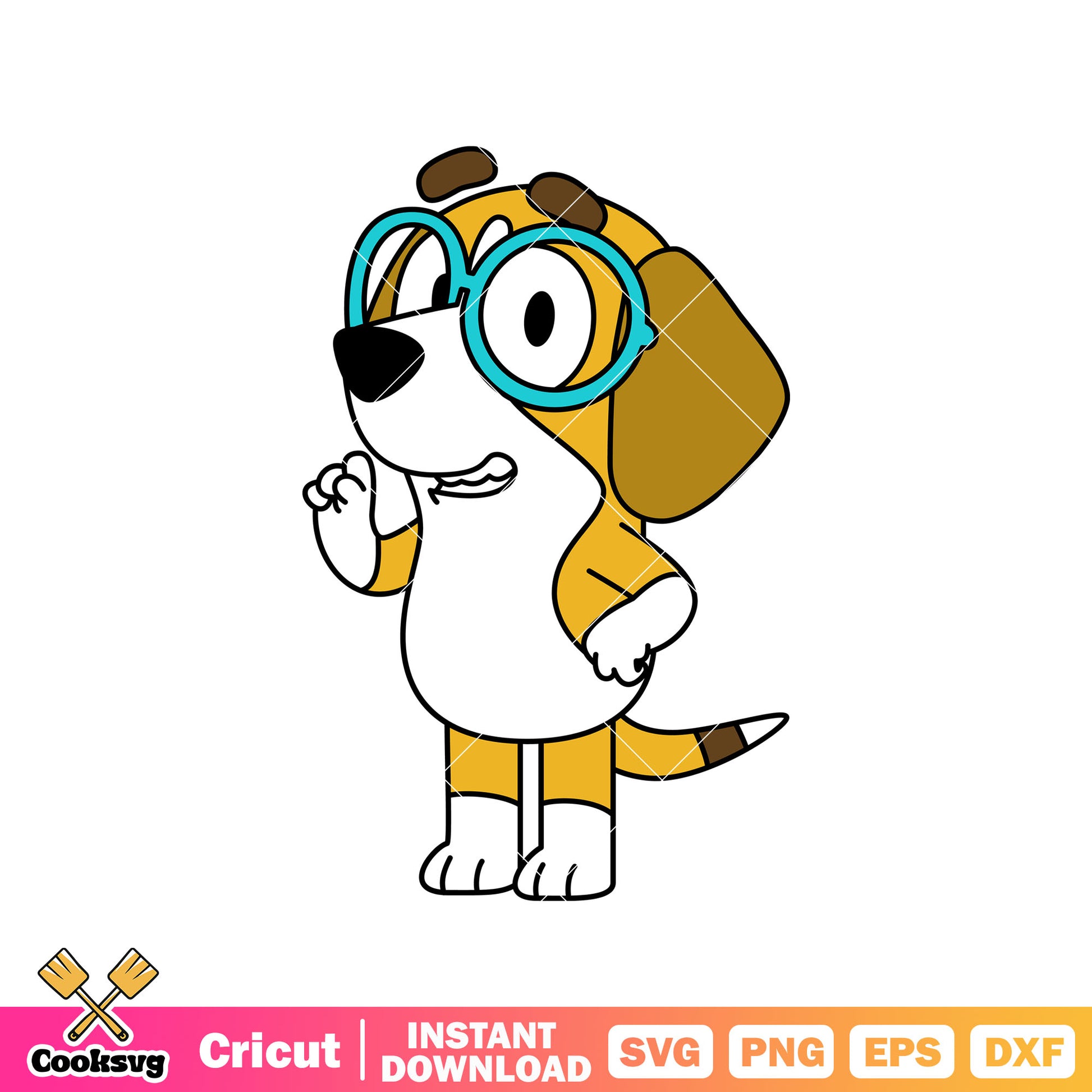 Bluey friends dog honey svg