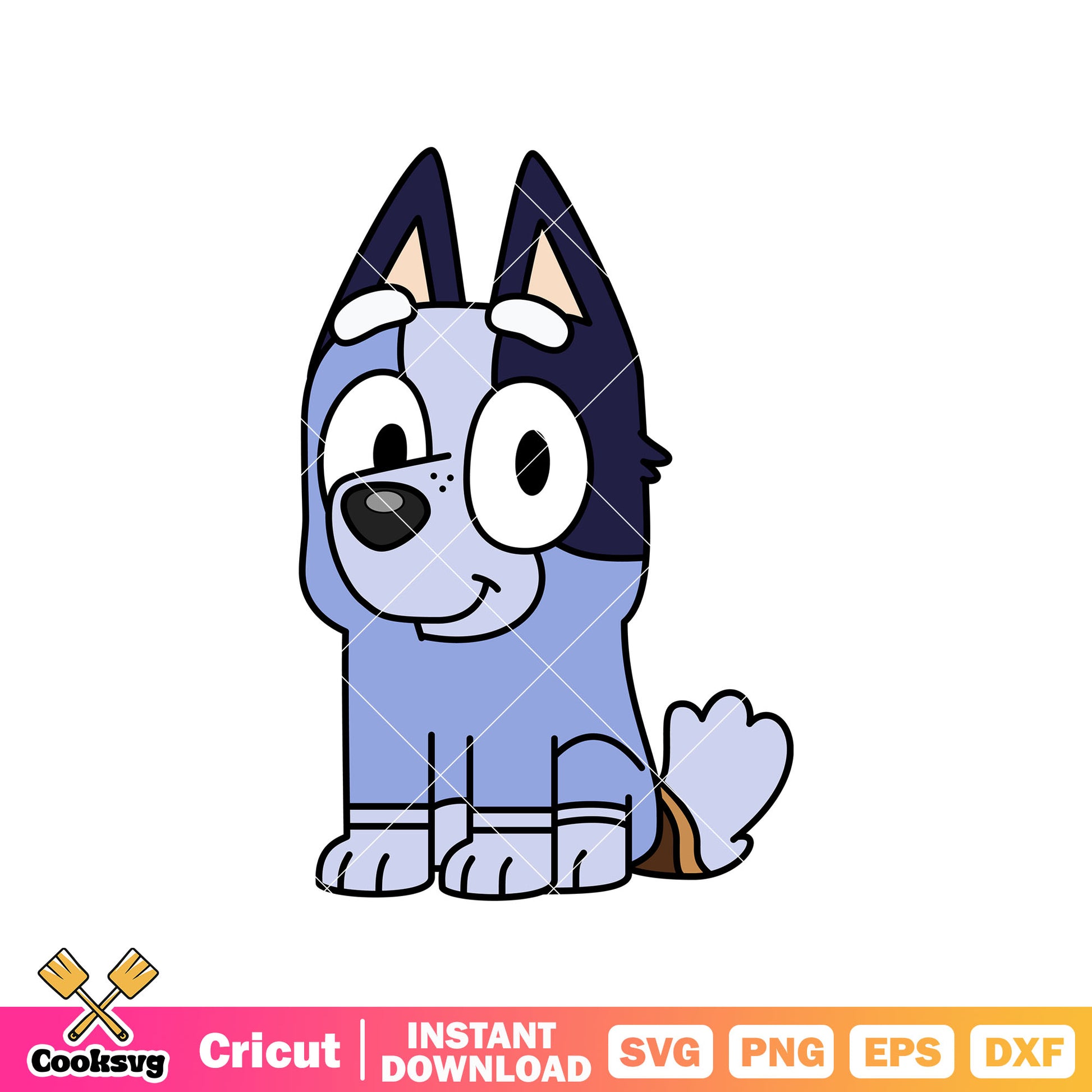 Bluey friends dog socks svg