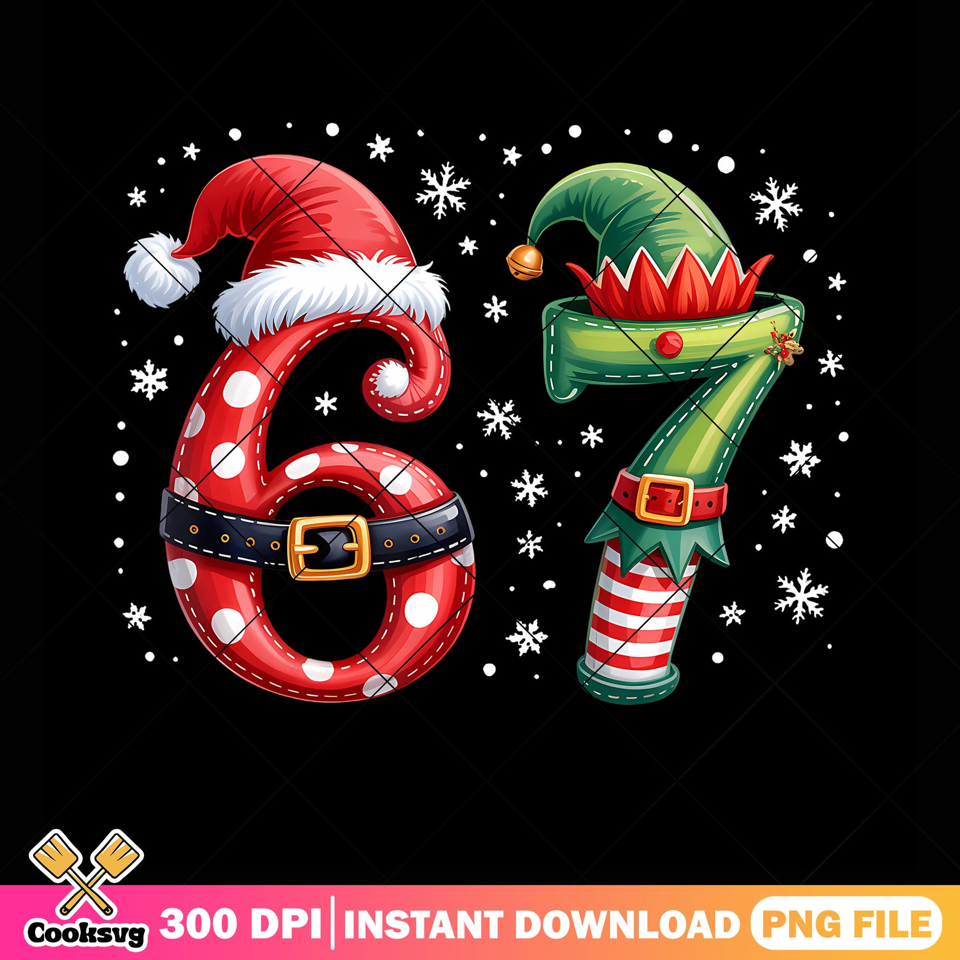 6 7 meme christmas png, santa claus costume png, merry christmas png