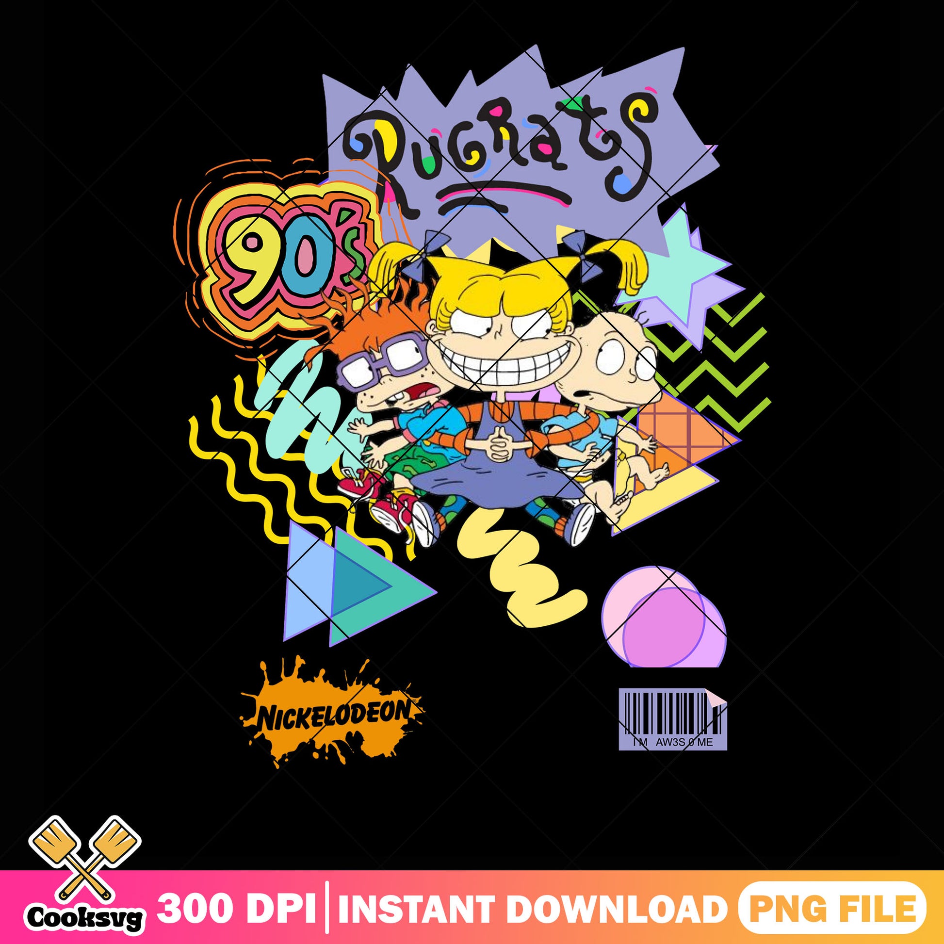 90s art cartoon png, rugrats cartoon png, Tommy Pickles png
