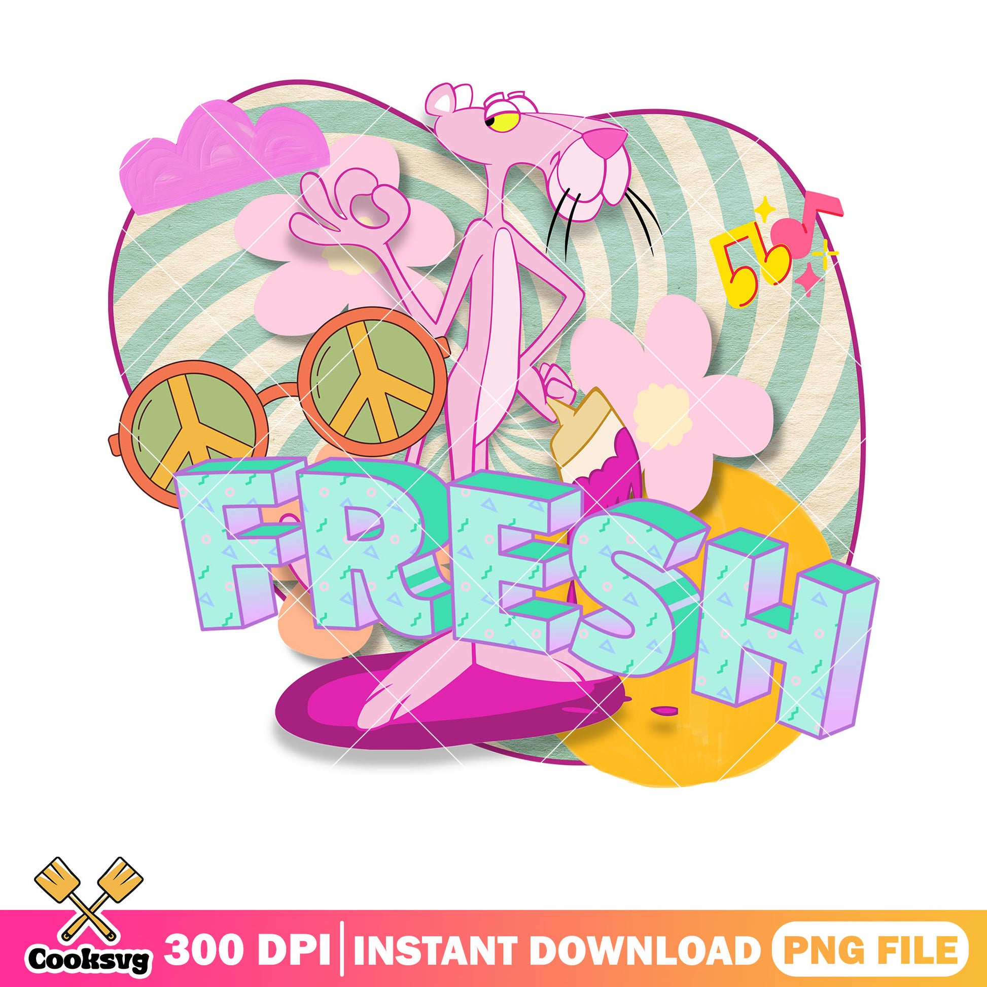 90s classic cartoon png, dj fresh pink peace sign png