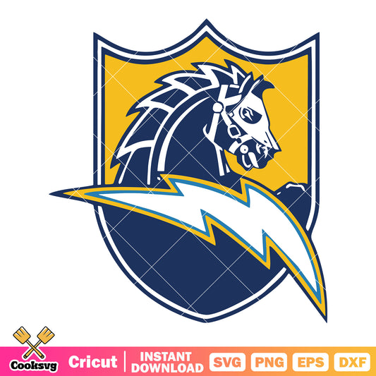 AFL founder la chargers svg, afc west svg, ​los angeles chargers svg