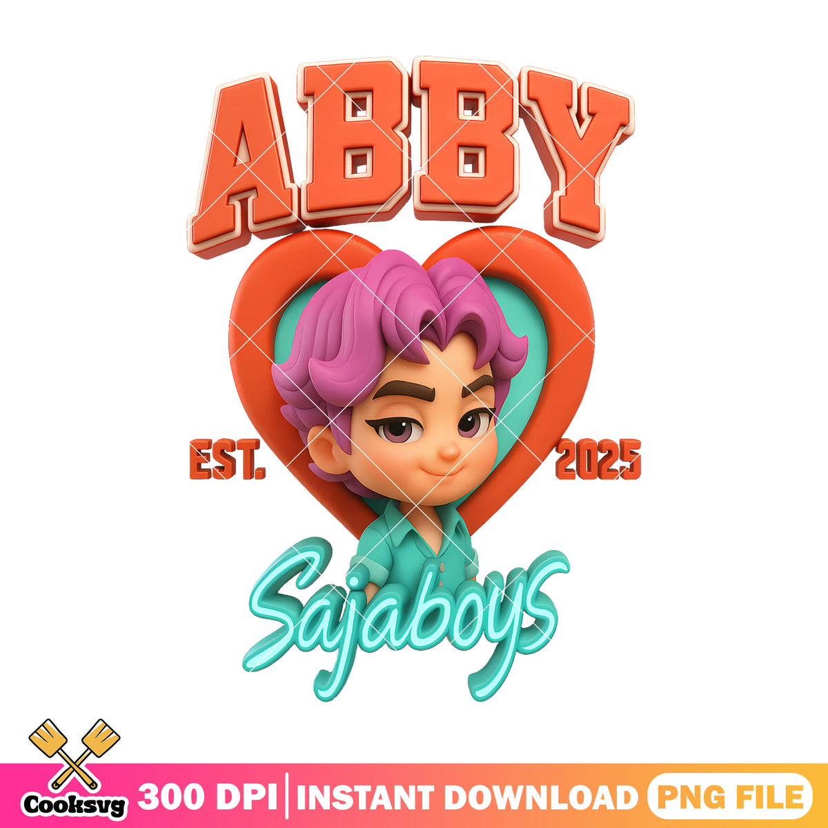 Abby saja boy est 2025 png, abby saja png, kpop demon hunters png