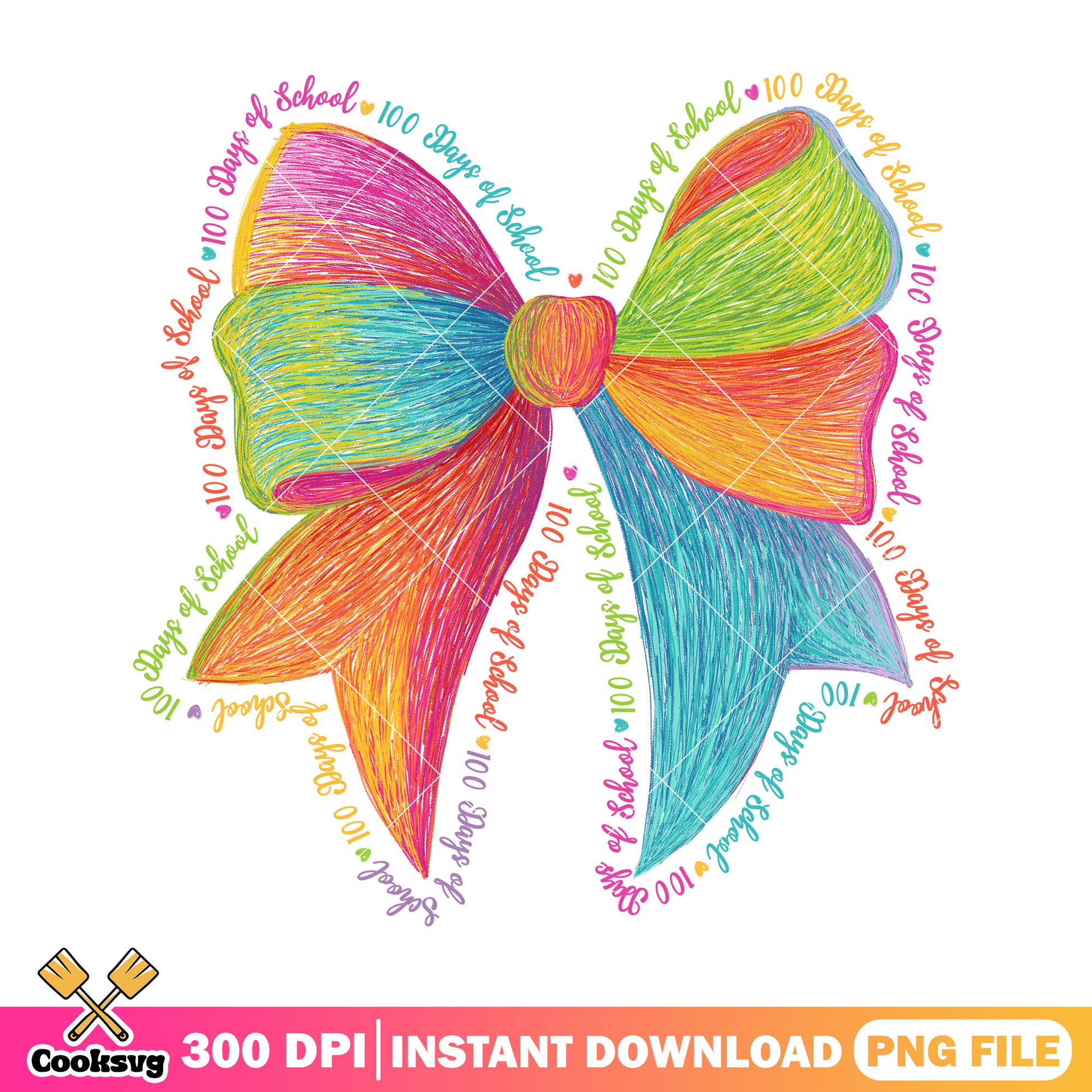 A big bow illustration png, welcome back to school png, bow colors png
