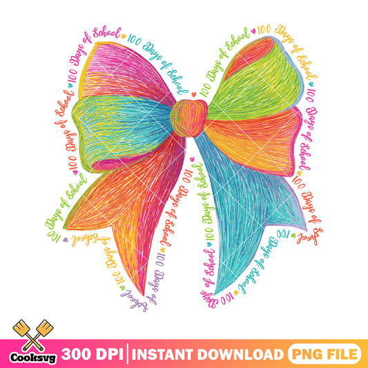 A big bow illustration png, welcome back to school png, bow colors png