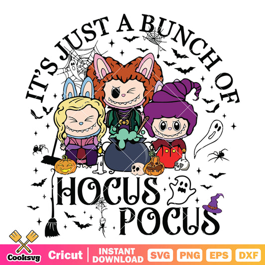 A bunch of hocus pocus svg, hocus pocus svg, labubu halloween svg