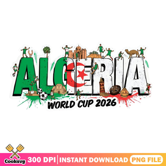 Algeria World Cup 2026 PNG, Algeria Soccer PNG, Football PNG
