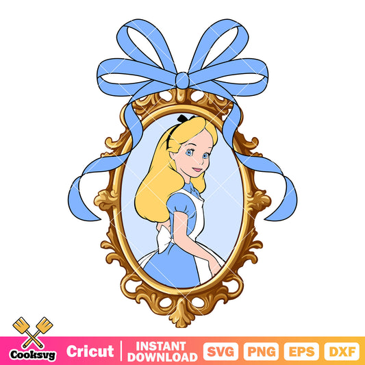 Alice Disney Princess Mirror PNG, Alice Princess PNG, Disney Mirror PNG