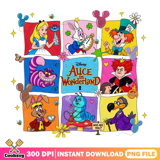Alice In Wonderland Characters PNG, Disney PNG, Cheshire Cat PNG