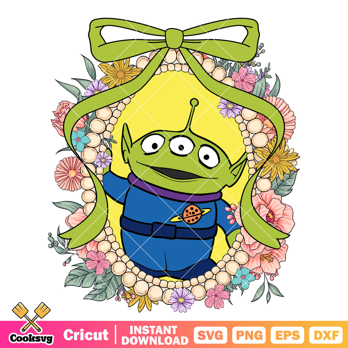 Alien toy story disney bow tie mirror png, toy story character png ...