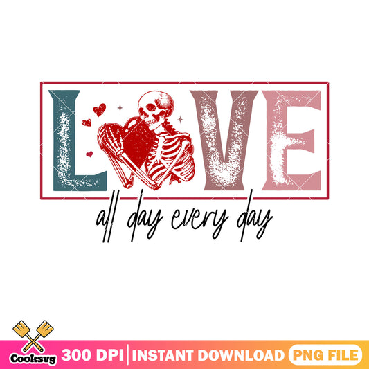 All day love valentine png, happy valentine png, valentine season png