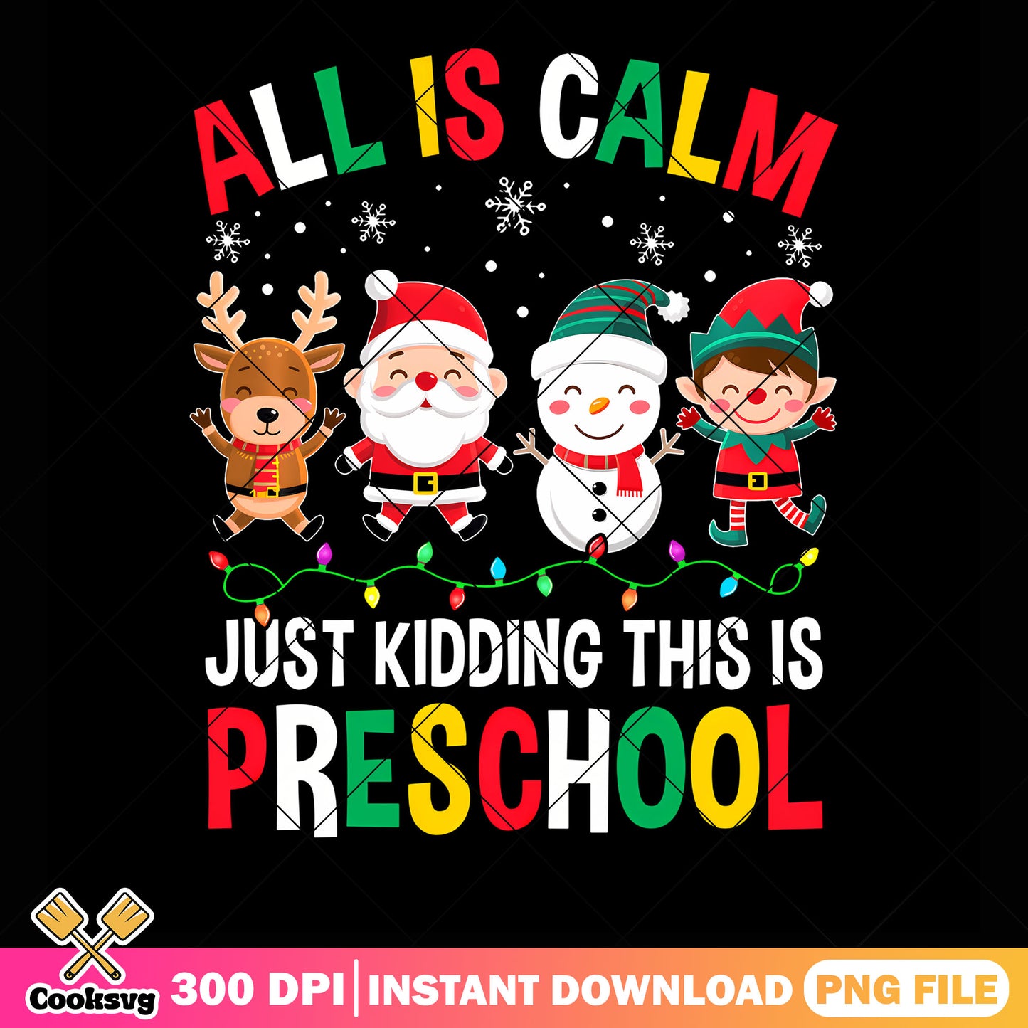 All is calm preschool png, snowman ​png, merry christmas png