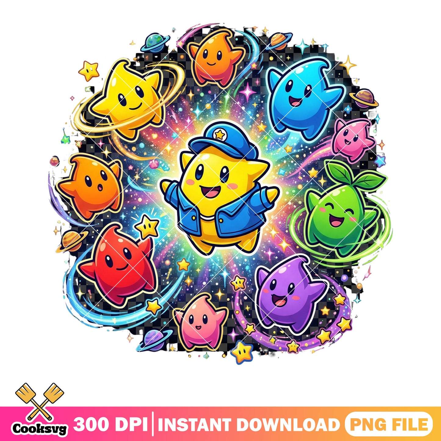 All luma from mario games png, galaxy vibes png, nintendo switch png