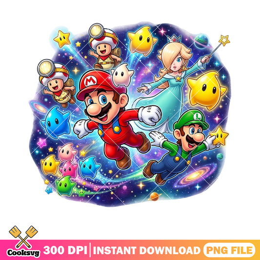 All luma mario galaxy png, nintendo switch png, luigi mario png