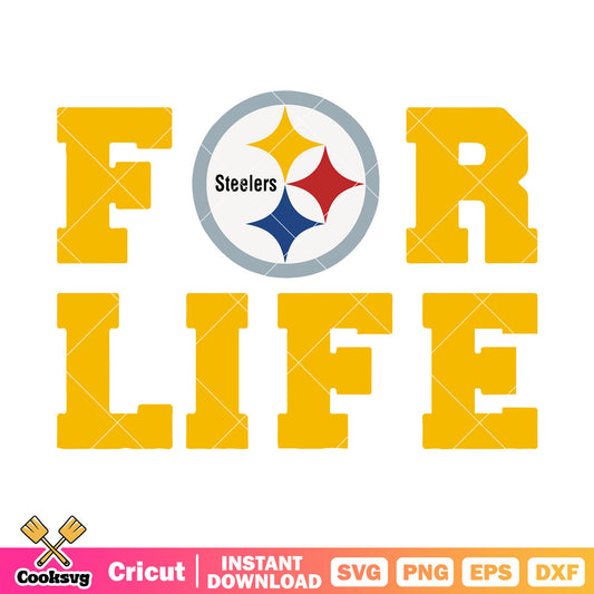 All my life for steelers svg, nfl football svg, pittsburgh steelers svg