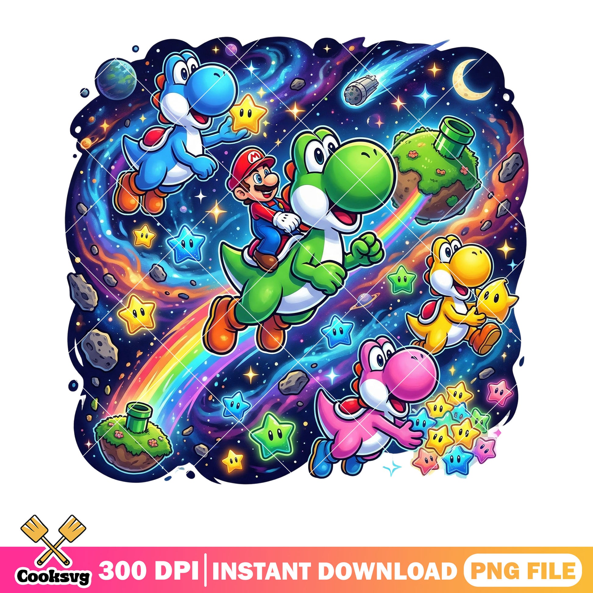 All types yoshi png, mario characters png, super mario galaxy png