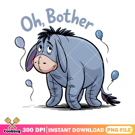 Always sad bother png, disney eeyore png, winnie the pooh png
