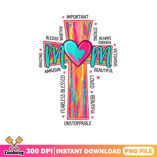 Amazing blessed mom png, beautiful mom png, mother day png