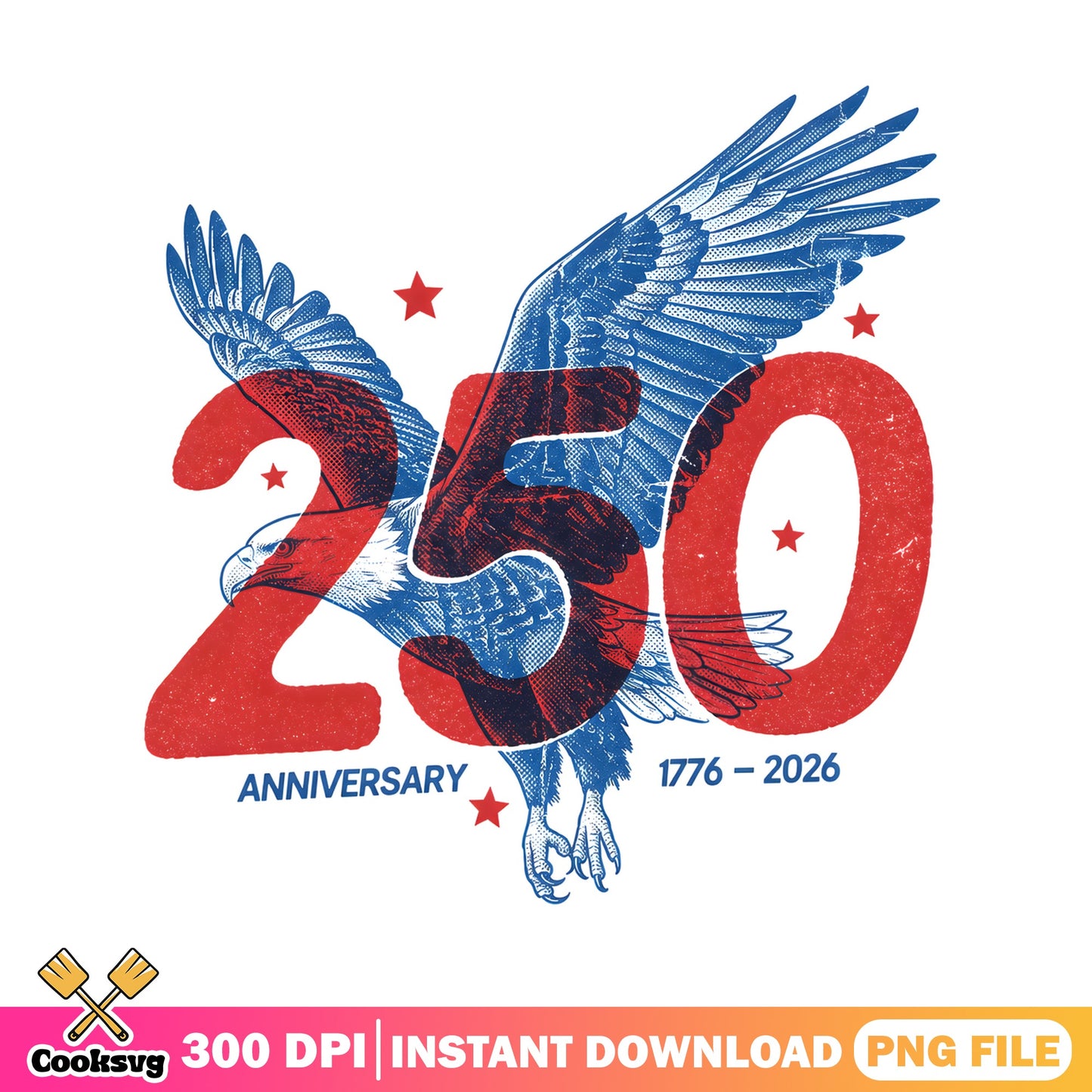 America 250th Anniversary Bald Eagle PNG, 1776 2026 PNG, 4th Of July PNG