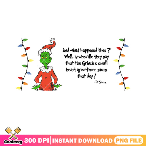 And what happened then png, dr seuss png, grinchmas png