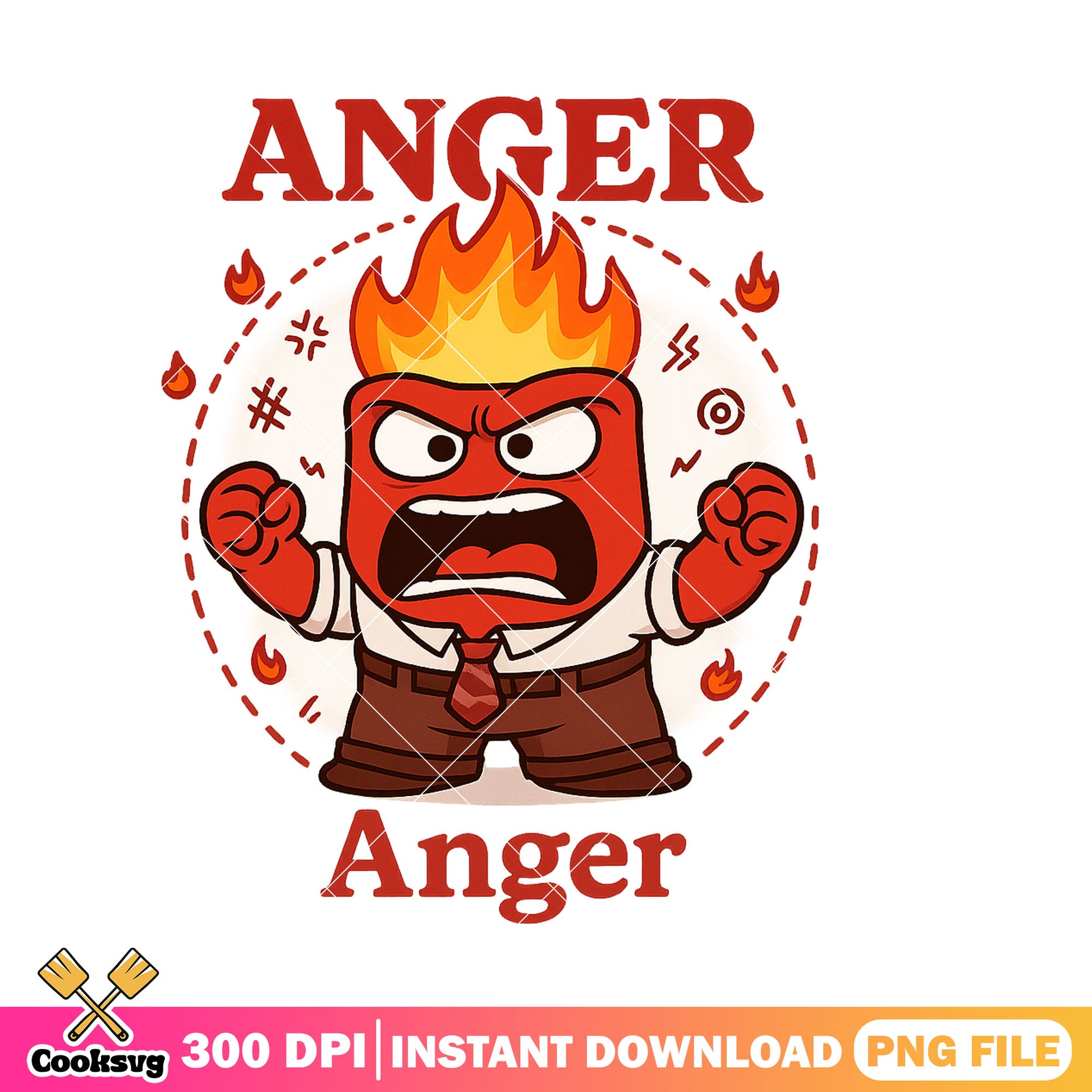 Anger design png, anger inside out 2 png, inside out​ 2 png