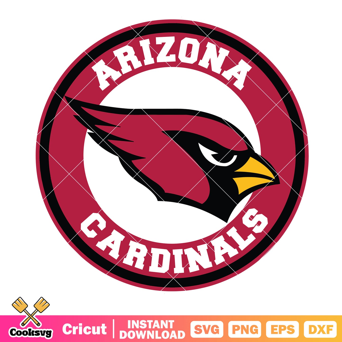 Angry red bird from arizona svg, arizona cardinals​ svg, nfl svg