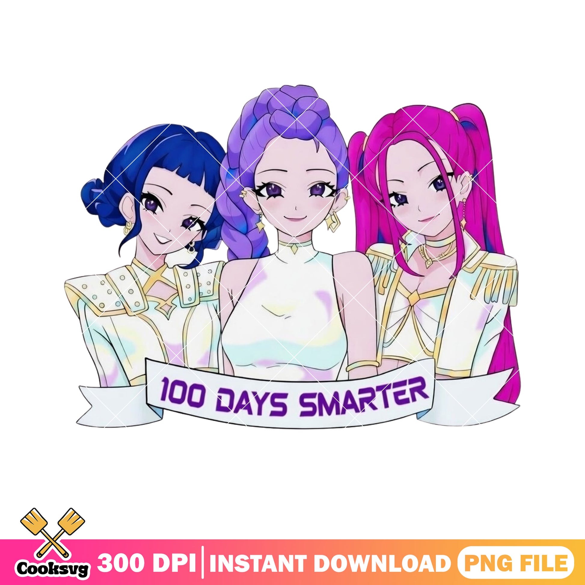 Anime smarter huntrix png, huntrix girls png, 100 day png