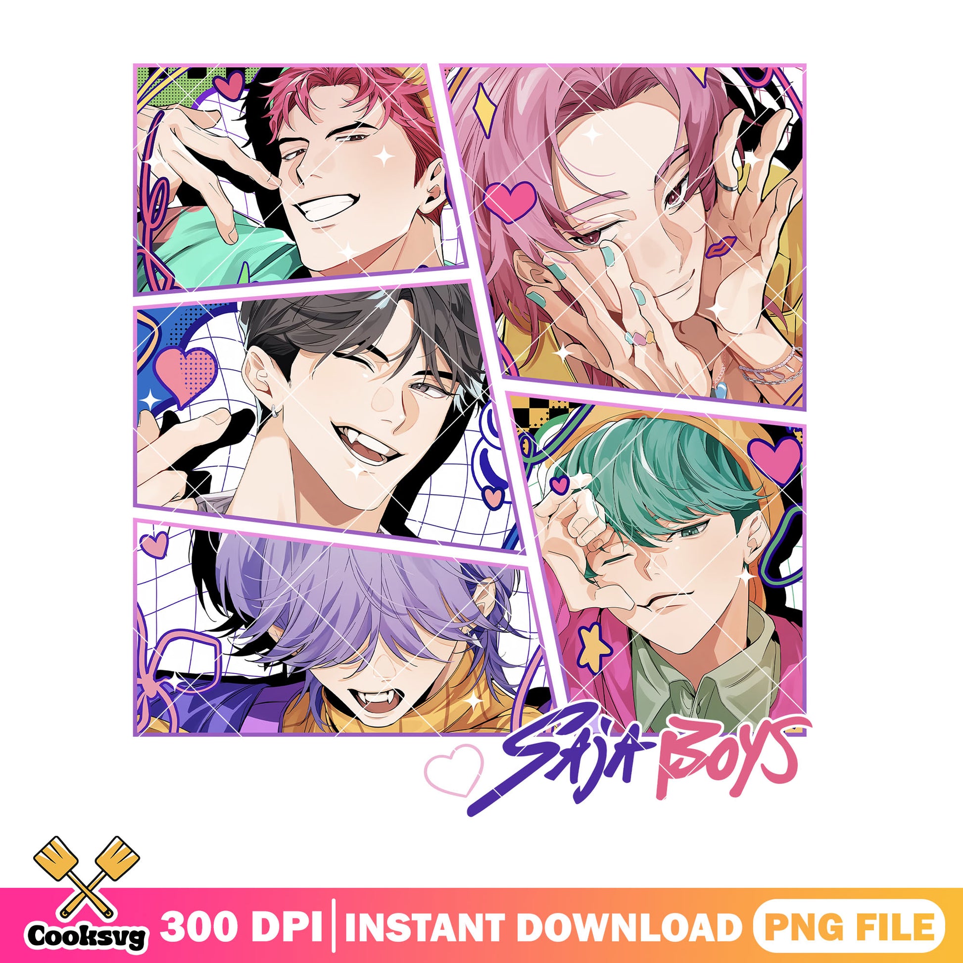 Anime style saja design png, kpop saja png, kpop demon hunters png