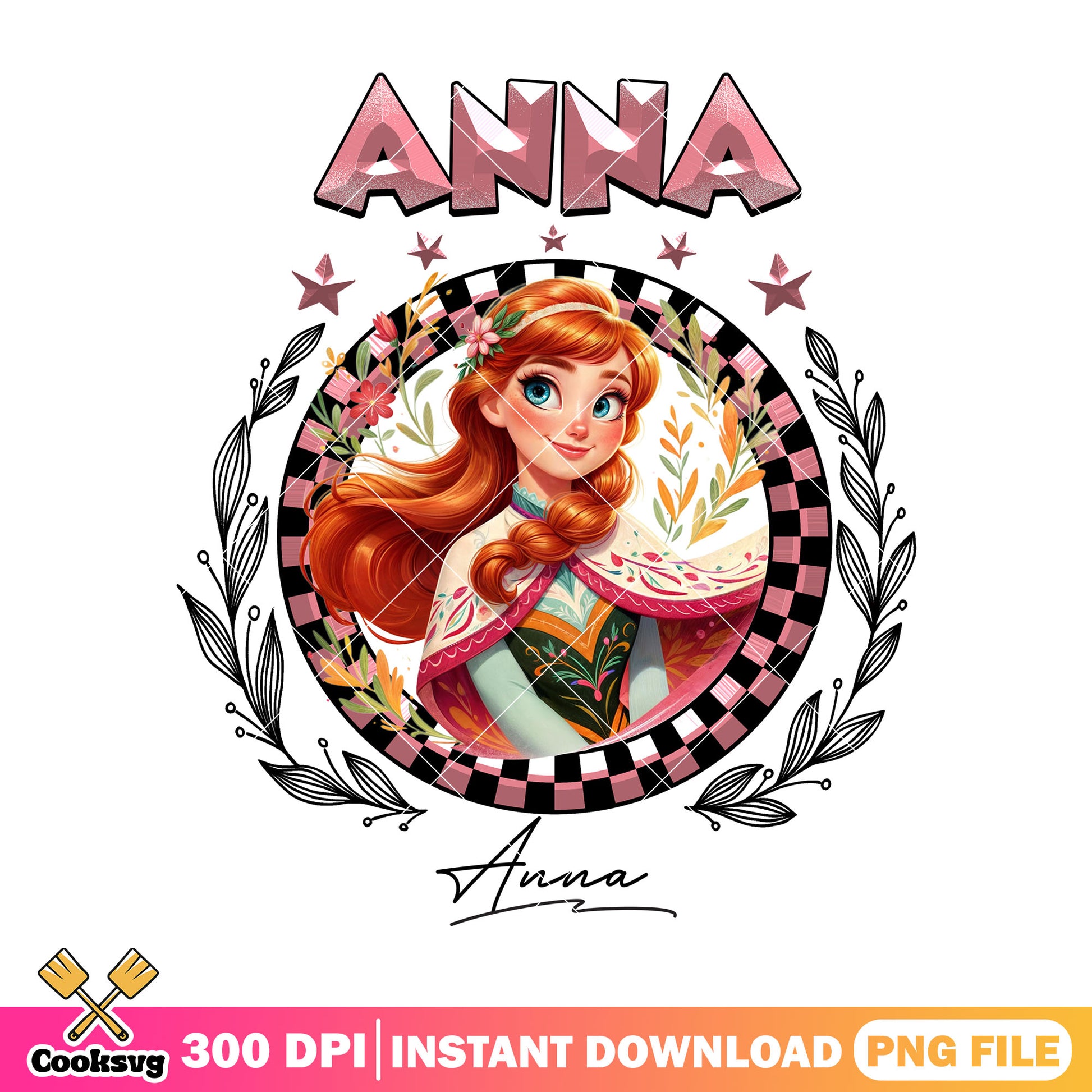 Anna signature png, anna frozen png, disney princess png
