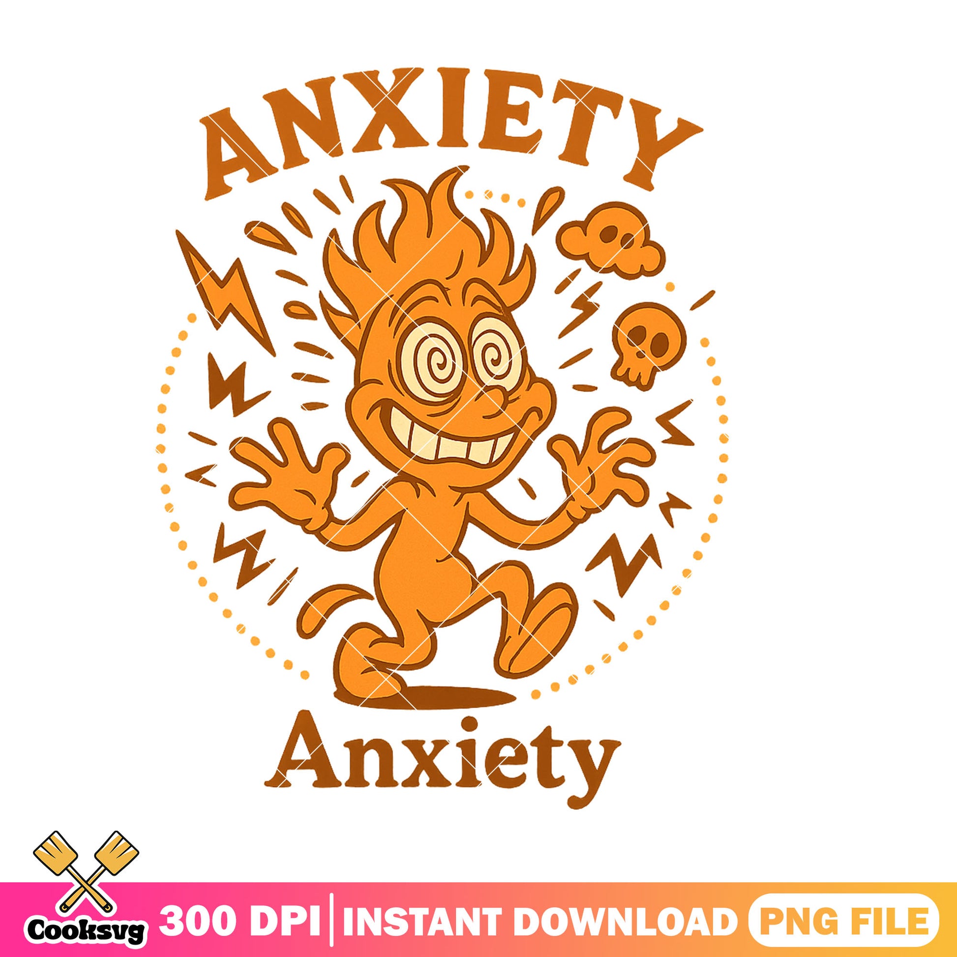 Anxiey design png, anxiety inside out 2​ png, inside out png