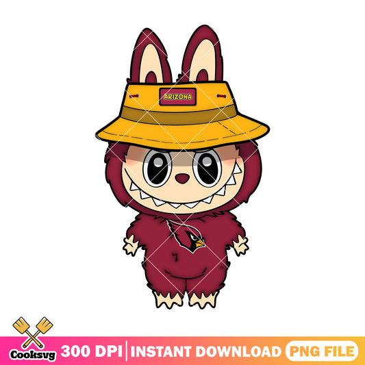 Arizona labubu baseball team png, labubu cute png, labubu monster png