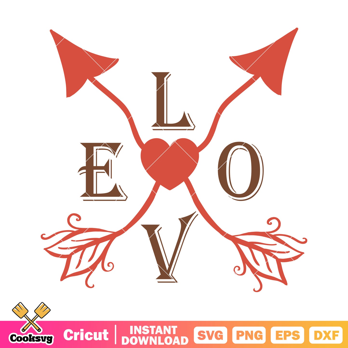 Arrow valentine love svg design, love valentine svg, valentine day svg