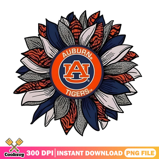 Auburn Tigers Sunflower PNG, Auburn Tigers Football PNG, NCAA PNG