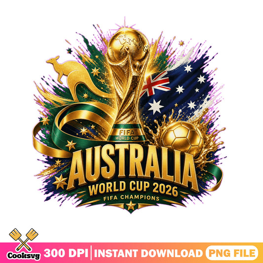 Australia World Cup 2026 PNG, FIFA Champions PNG, Soccer PNG