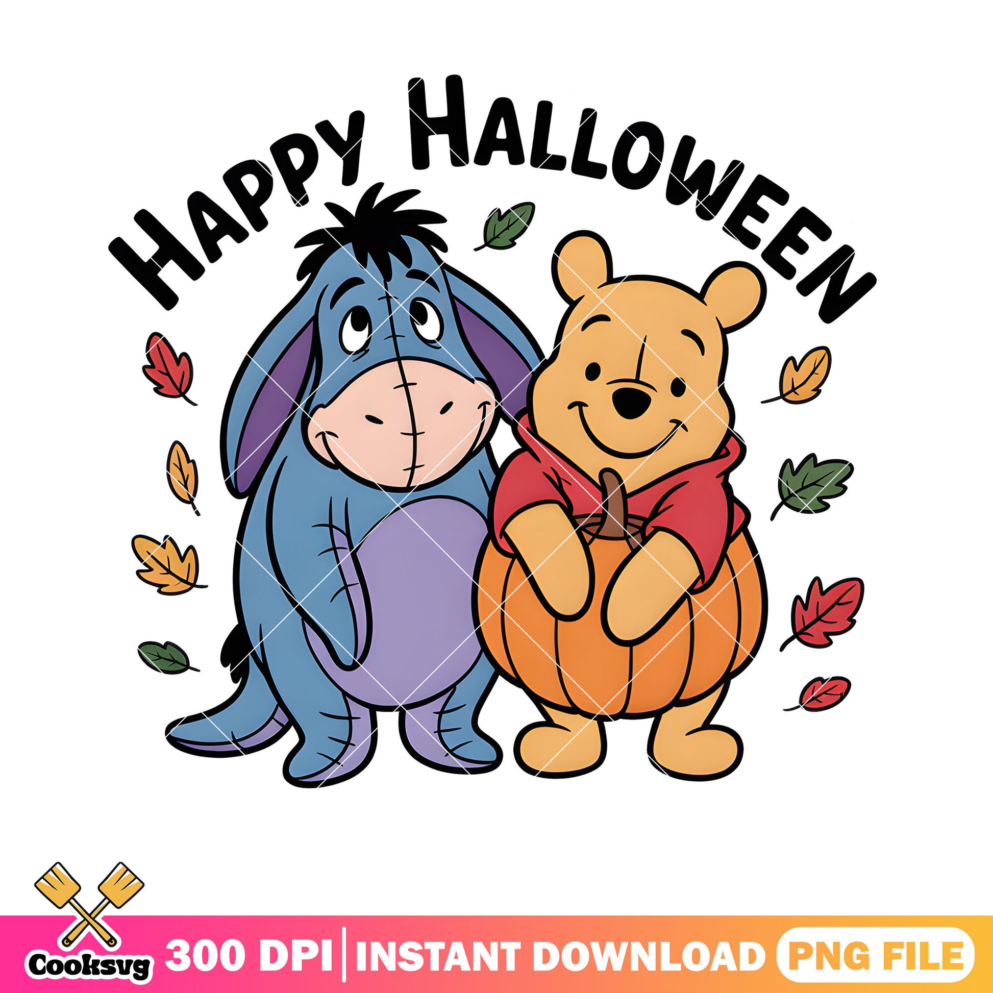 Autumn halloweeen pooh  png happy halloween png, pooh movies png