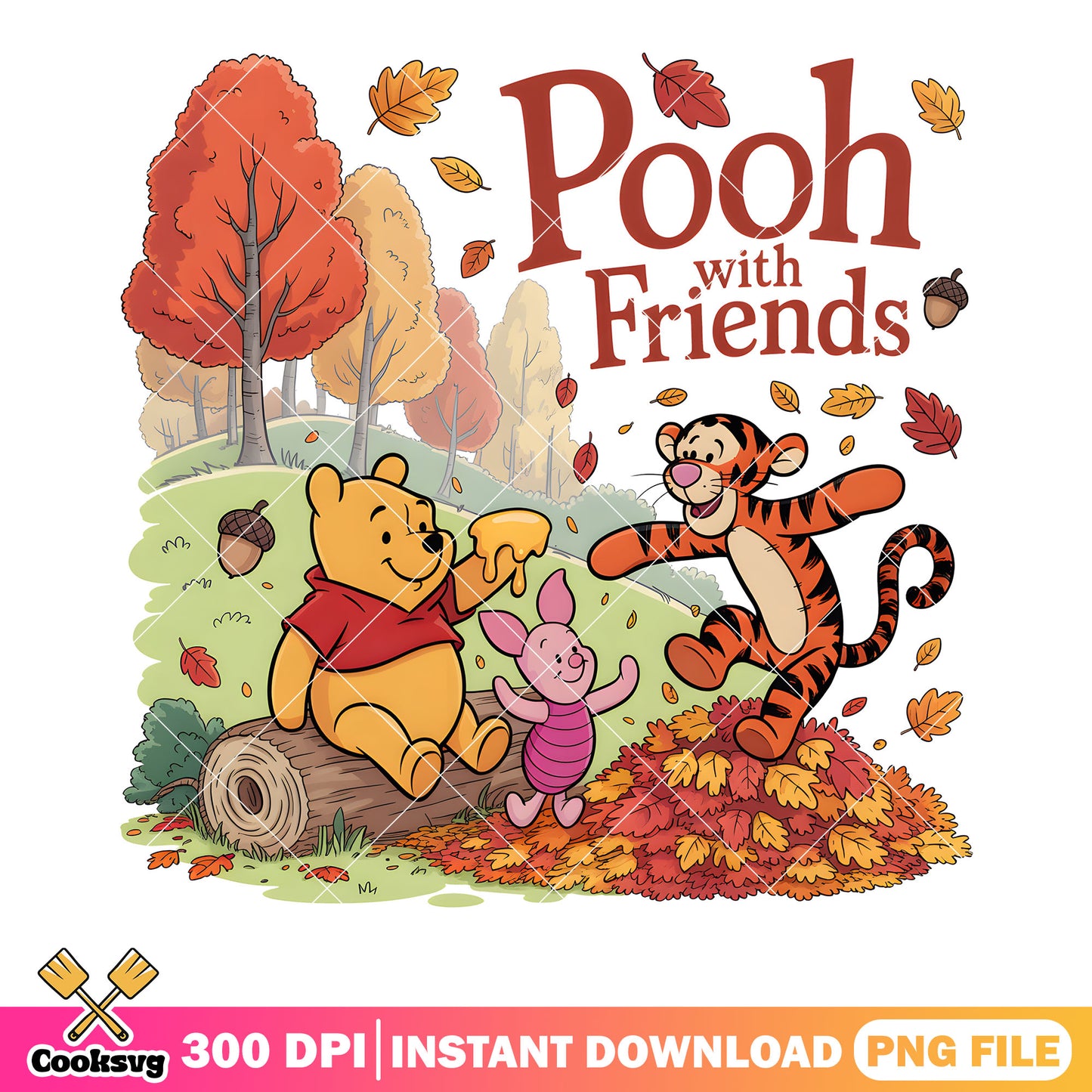 Autumn pooh play leaf png, winnie the pooh png, pooh bear png