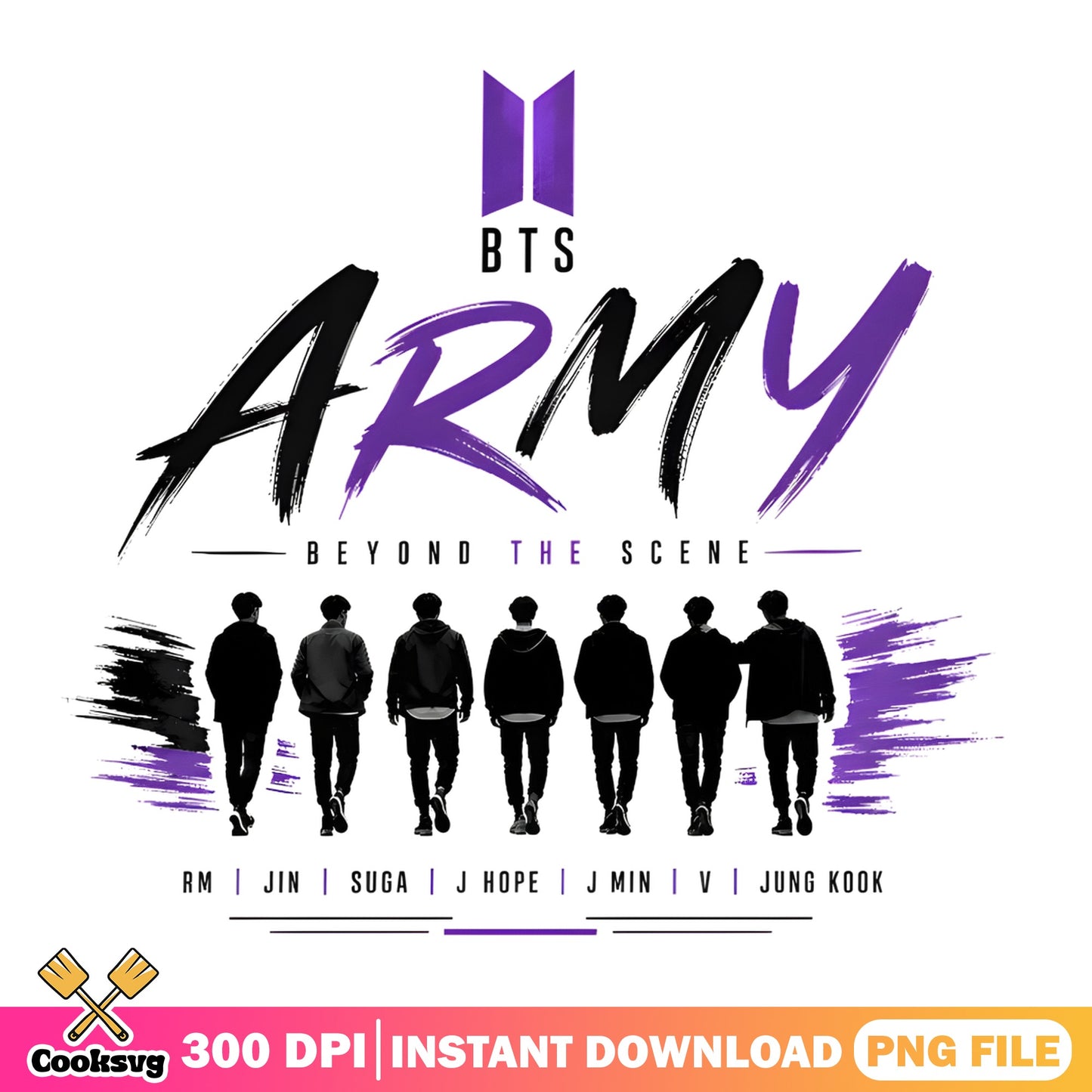 BTS Army Beyond The Scene PNG, Kpop Band PNG, BTS Members PNG