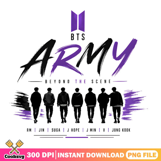 BTS Army Beyond The Scene PNG, Kpop Band PNG, BTS Members PNG