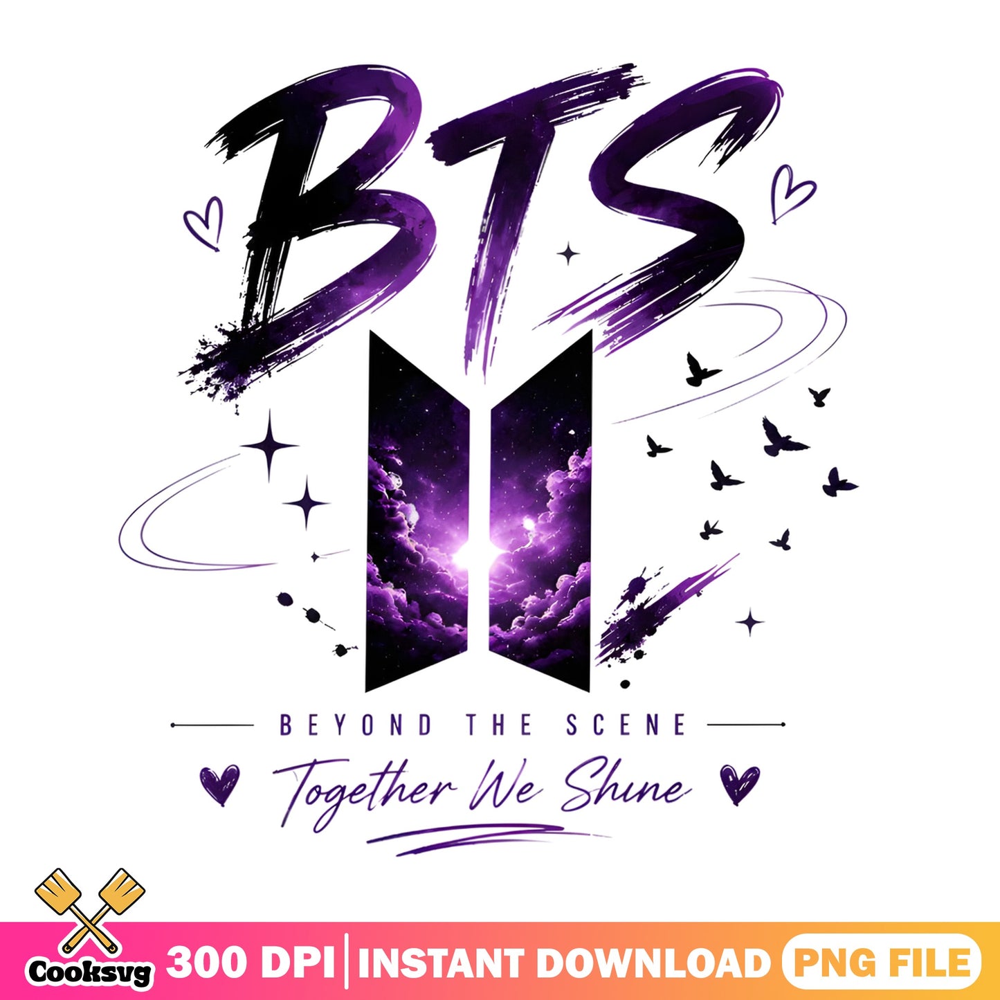 BTS Beyond The Scene Together We Shine, Kpop PNG, BTS PNG