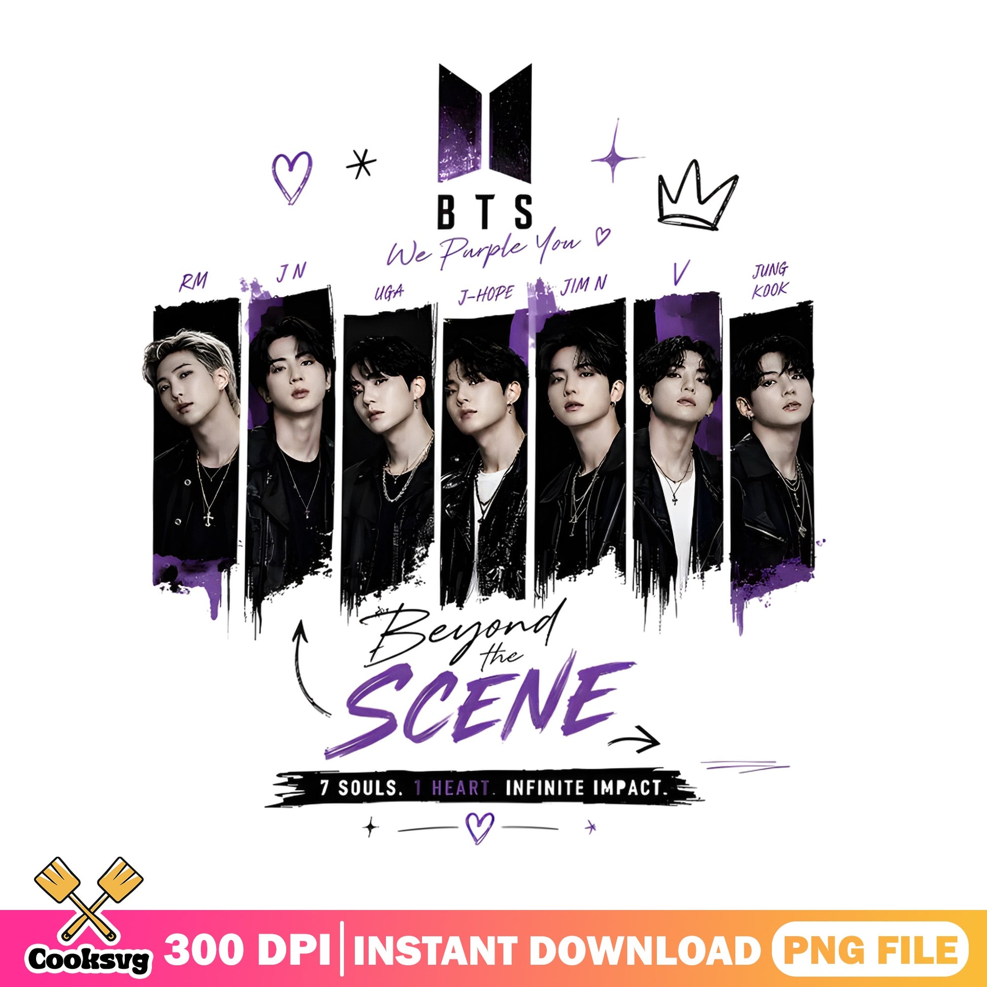 BTS Beyond The Scene We Purple You, Kpop Band PNG, Army PNG